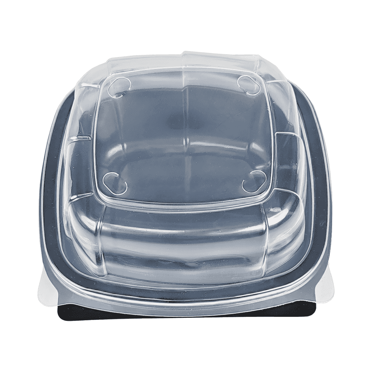 ZK-PP-037 可重復(fù)使用的黑色PP包裝容器，適用于旅行、露營、野餐
